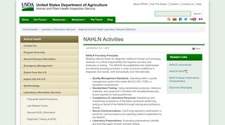 
                            4. NAHLN Activities - USDA APHIS