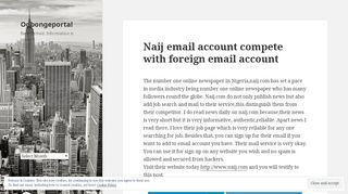 
                            8. Naij email account compete with foreign email account ...