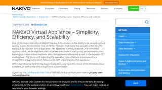 
                            2. NAKIVO Virtual Appliance – Simplicity, Efficiency, Scalability