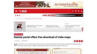 
                            5. Nakshe portal offers free download of India maps - The Week