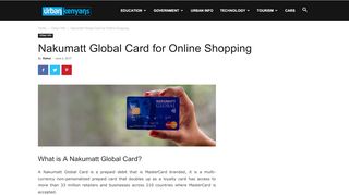 
                            7. Nakumatt Global Card for Online Shopping • Urban Kenyans