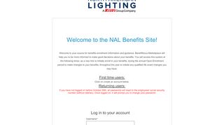 
                            9. NAL Benefits Communication Portal | Login
