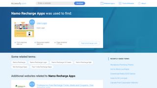 
                            4. Namo Recharge Apps at top.accessify.com
