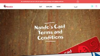 
                            3. Nando's Card Terms and Conditions | Card | Nando's