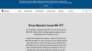 
                            1. Nando's have WiFi? | Help - Nando's