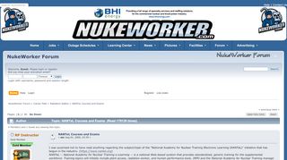 
                            4. NANTeL Courses and Exams - NukeWorker.com