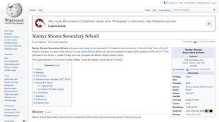 
                            4. Nantyr Shores Secondary School - Wikipedia