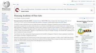 
                            5. Nanyang Academy of Fine Arts - Wikipedia