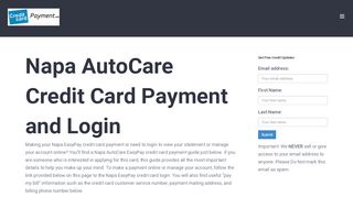 
                            7. Napa Autocare Credit Card Payment - Login - Address ...