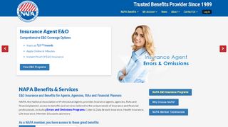 
                            6. NAPA Benefits & Services for Insurance Agents & Agencies