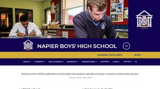 
                            1. Napier Boys' High School | Quality Education for Boys Year 9 to Year 13