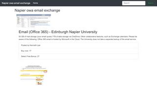 
                            8. Napier owa email exchange