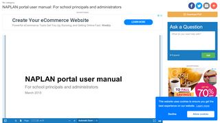 
                            2. NAPLAN portal user manual: For school principals and ... - Manualzz