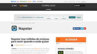 
                            5. Napster | Download | TechTudo