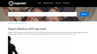 
                            9. Napster Windows 10 PC App Guide – Napster Help