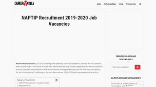
                            8. NAPTIP Recruitment 2019-2020 Job Vacancies - Apply Here - Jobs In ...