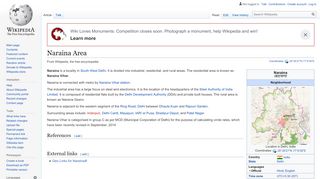 
                            6. Naraina Area - Wikipedia
