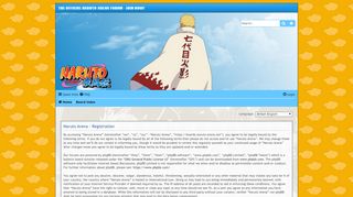 
                            5. Naruto Arena - User Control Panel - Register