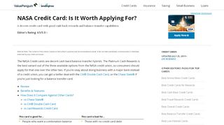 
                            5. NASA Credit Card: Is It Worth Applying For? | Credit Card ...