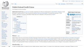 
                            2. NASA Federal Credit Union - Wikipedia