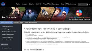 
                            2. NASA Internships, Fellowships & Scholarships | NASA