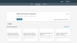 
                            4. NASA Jet Propulsion Laboratory: Jobs | LinkedIn