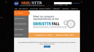 
                            3. NASA SBIR & STTR Program Homepage