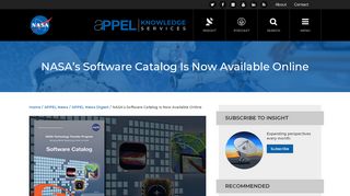 
                            7. NASA's Software Catalog Is Now Available Online - nasa appel