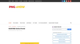 
                            5. NASFUND Online Portal - PNG eHow