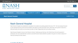 
                            2. Nash General Hospital | Rocky Mount, NC | Nash UNC Health Care
