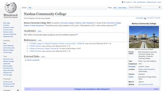 
                            8. Nashua Community College - Wikipedia