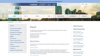 
                            5. Nashville > Finance > Payroll - Nashville.gov