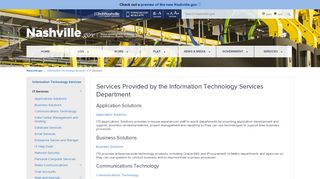 
                            3. Nashville > Information Technology Services > IT ... - Nashville.gov