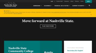 
                            2. Nashville State Community College - Move forward …