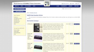 
                            2. NASPA Merchandise Online - North American Scrabble ...