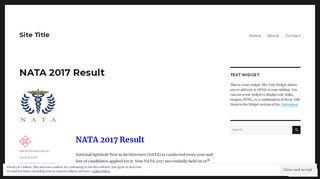 
                            8. NATA 2017 Result – Site Title