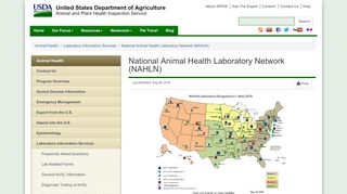 
                            3. National Animal Health Laboratory Network (NAHLN) - USDA APHIS