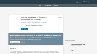 
                            2. National Association of Students of Architecture (NASA India) | LinkedIn