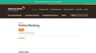 
                            8. National Bank of Commerce - Account Login