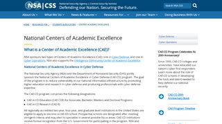 
                            9. National Centers of Academic Excellence - National Security Agency