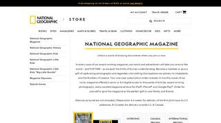 
                            5. National Geographic Magazine | Shop National Geographic