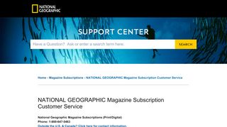 
                            6. NATIONAL GEOGRAPHIC Magazine Subscriptio...