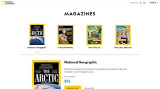 
                            2. National Geographic Magazines Subscriptions