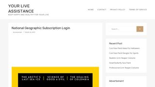 
                            8. National Geographic Subscription Login | your live …