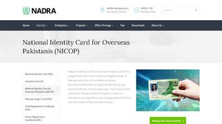 
                            2. National Identity Card for Overseas Pakistanis (NICOP ...