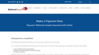 
                            7. National Lloyds Insurance Bill Pay - Make a Payment