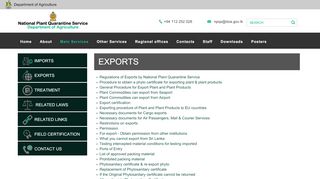 
                            6. National Plant Quarantine Service - Exports