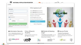 
                            6. National Population Register :: Login