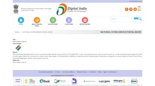 
                            5. NATIONAL VOTERS SERVICE PORTAL (NVSP) | Digital India ...