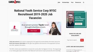 
                            5. National Youth Service Corp NYSC Recruitment 2019-2020 Job ...